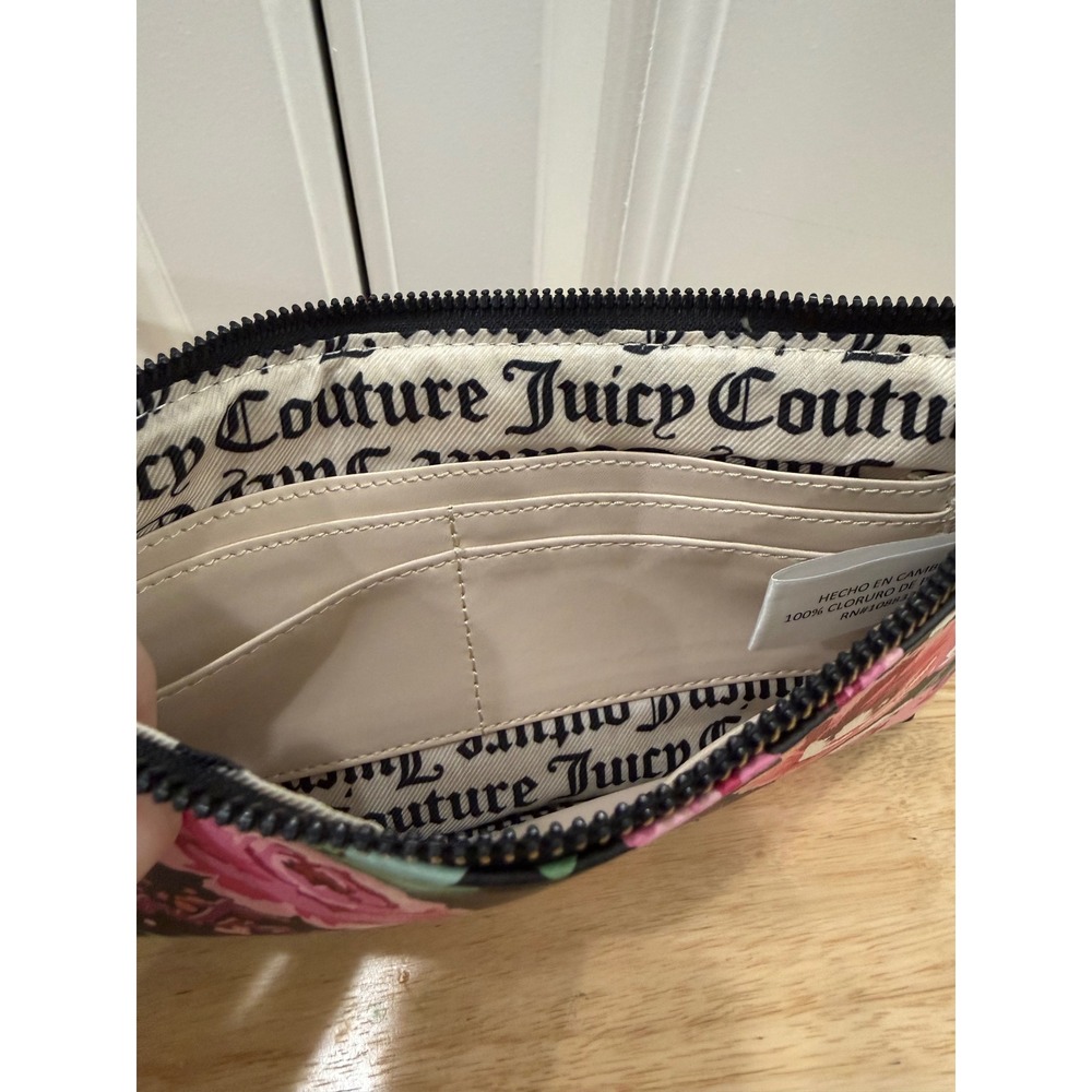 NWOT Juicy Couture Peek a Bow Floral Wristlet Pick a Flower - Picture 8 of 10